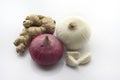 Garlic ginger and onion Royalty Free Stock Photo
