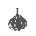 Garlic glyph icon