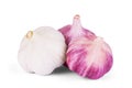 Garlic. Group isolated on white background. Royalty Free Stock Photo
