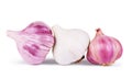 Garlic. Group isolated on white background. Royalty Free Stock Photo