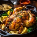 Garlic herb butter roast chicken 3