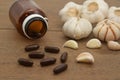 Garlic herbal supplement pills