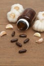 Garlic herbal supplement pills