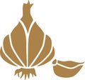 Garlic icon vegetable