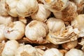 Garlic levels background Royalty Free Stock Photo