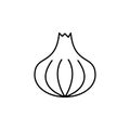 garlic line icon. Element of fruits and vegetables for mobile concept and web apps. Thin line garlic icon can be used for web and