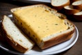 Garlic Lover s Delight Delectable Garlic Cheese Bread.AI Generated