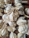 Garlic at market place for sale