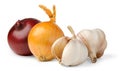 Garlic and onions Royalty Free Stock Photo