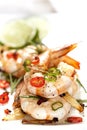 Garlic Prawns with Chili Royalty Free Stock Photo