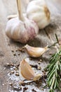 Garlic, rosemary