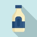 Garlic sauce bottle icon, flat style Royalty Free Stock Photo