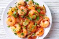 Garlic shrimp pinchos tapas from Spain