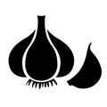 Garlic silhouette icon