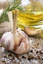 Garlic, spices Royalty Free Stock Photo