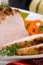 Garlic Thyme Roast Pork Royalty Free Stock Photo