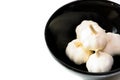 Garlic on white background Royalty Free Stock Photo