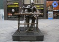 The Garment Worker sculpture by Judith Weller at the Fashion District in Manhattan