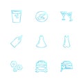 garments ,cloths , wear , dress , eps icons set vector