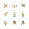 garments ,cloths , wear , dress , eps icons set vector