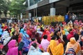Garments Workers Protest In Dhaka, Bangladesh Royalty Free Stock Photo