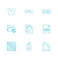 garmets , code , folder , hardware , tools ,labour , constructions , eps icons set vector