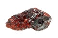 Garnet crystal on white background Royalty Free Stock Photo