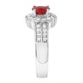 Red Solitaire Diamond Ring