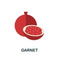 Garnet icon. Simple element from fruits collection. Creative Garnet icon for web design, templates, infographics and more