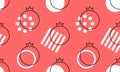 Garnet seamless pattern