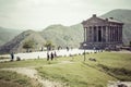 Garni, ARMENIA - May 02,2016 : Ancient Garni pagan Temple, the h