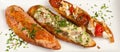 Garnished Crostini toasts