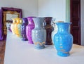 Ceramic Vase Display, Croome Court, Worcestershire Royalty Free Stock Photo