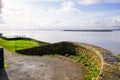 Garonne gironde river view from Blaye Citadel UNESCO world heritage site in France