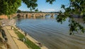 Garonne River,pont neuf,Toulouse,near Pont Neuf Royalty Free Stock Photo