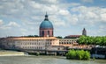 Garonne River,Toulouse,rear of the school for midwives,,next to the weir