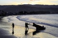 Garopaba beach in autumn