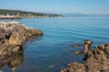 Garoupe seaside and snowy mountains Antibes, France