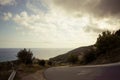 Garraf solid mountain in Barcelona, Catalonia, Spain.