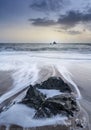 Garrarus Cooper Coast Beach of Waterford Ireland. Irish coastline Royalty Free Stock Photo