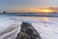 Garrarus Cooper Coast Beach of Waterford Ireland. Irish coastline Royalty Free Stock Photo
