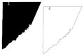 Garrett County, Maryland U.S. county, United States of America, USA, U.S., US map vector illustration, scribble sketch Garrett
