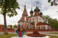 Garrison Orthodox Church of Michael the Archangel in the historical center of Yaroslavl, Russia Royalty Free Stock Photo