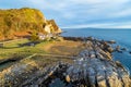 Garron Point at Atlantic coast in Northern Ireland, UK Royalty Free Stock Photo