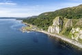 Garron Point at Atlantic coast in Northern Ireland, UK Royalty Free Stock Photo