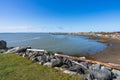 Garry Point Park viewpoint coastline in springtime Royalty Free Stock Photo