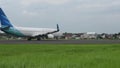 Garuda Indonesia PK-GMV, lining up runway 08 (Indonesia-27 Dec 2022)