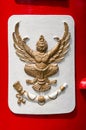 Garuda on the post box Royalty Free Stock Photo