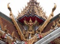 Garuda on the roof of Buddhism temple Royalty Free Stock Photo