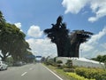 Garuda statue by Balinese sculptor, on the main road of Soekarno Hatta International Airport